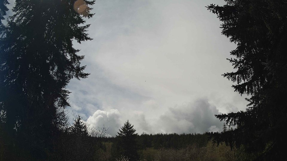 Pacific Northwest skyline timelapse frame from Apr 15th, 2026 at 12:45 PM