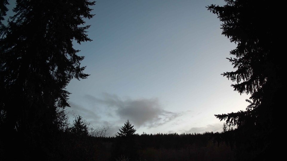 Pacific Northwest skyline timelapse frame from Apr 15th, 2026 at 8:15 PM