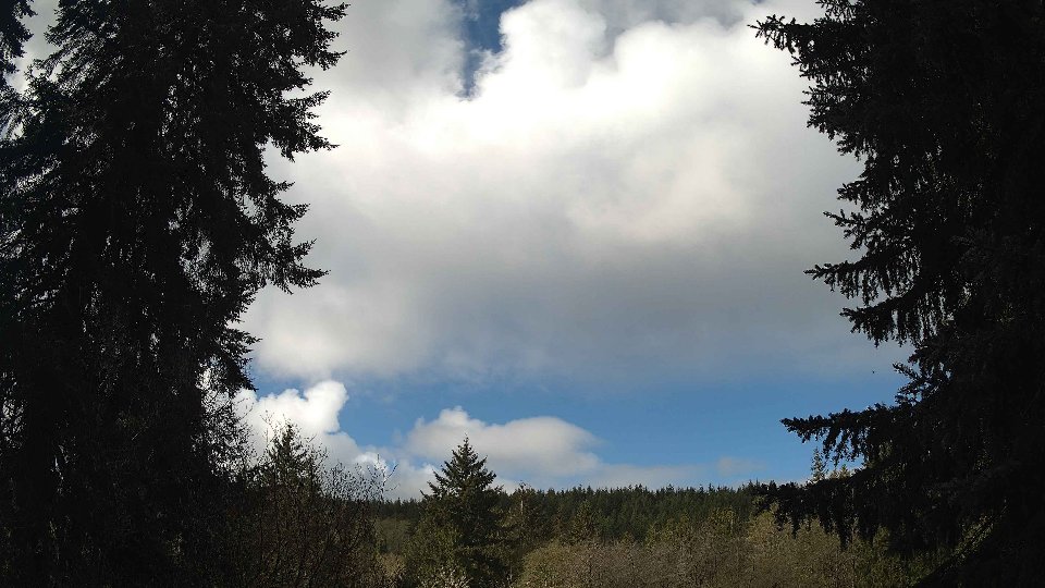 Pacific Northwest skyline timelapse frame from Apr 16th, 2026 at 10:30 AM