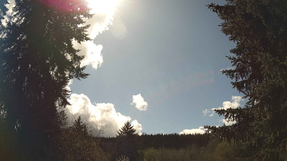 Pacific Northwest skyline timelapse frame from Apr 16th, 2026 at 2:15 PM