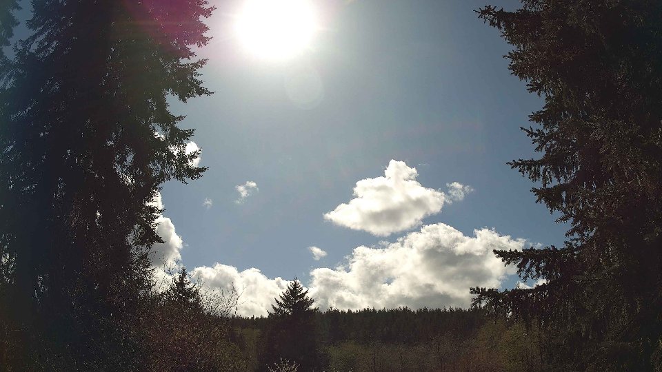 Pacific Northwest skyline timelapse frame from Apr 16th, 2026 at 2:45 PM