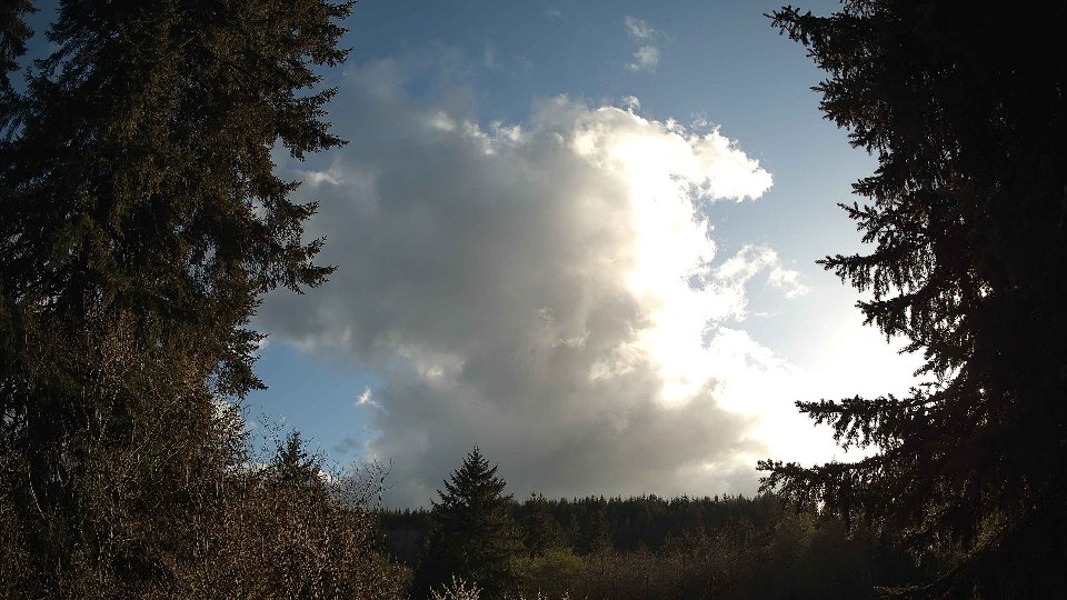 Pacific Northwest skyline timelapse frame from Apr 16th, 2026 at 6:15 PM