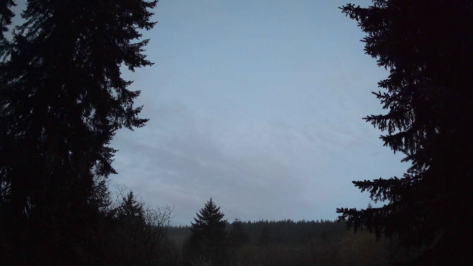 Pacific Northwest skyline timelapse frame from Apr 17th, 2026 at 6:00 AM