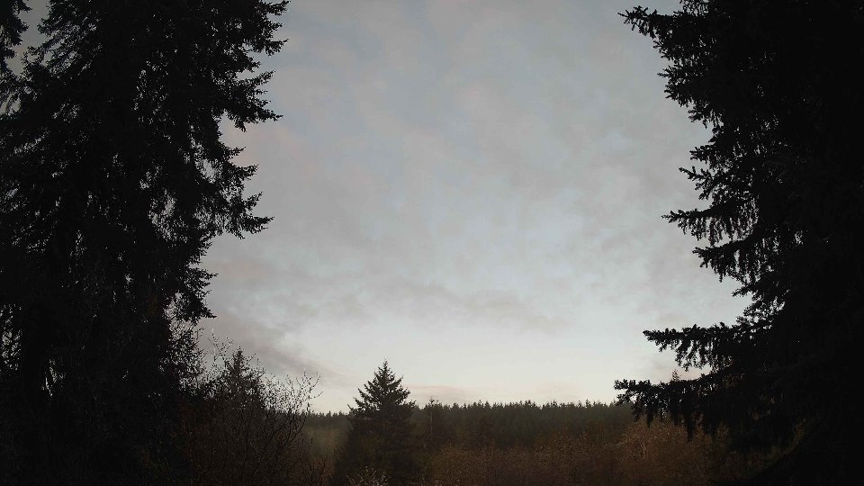 Pacific Northwest skyline timelapse frame from Apr 17th, 2026 at 6:30 AM