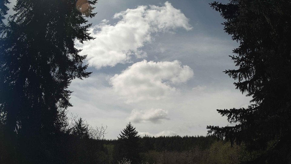 Pacific Northwest skyline timelapse frame from Apr 17th, 2026 at 12:45 PM