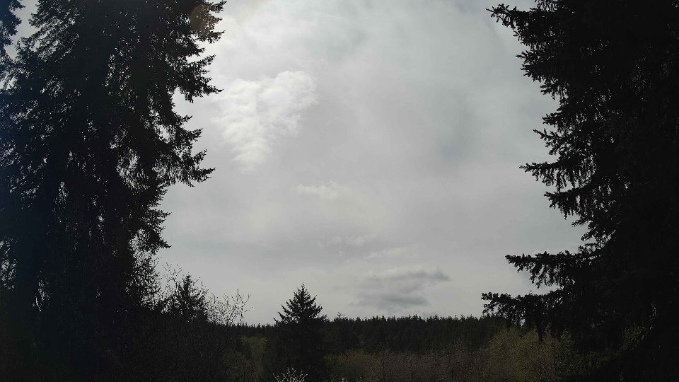 Pacific Northwest skyline timelapse frame from Apr 17th, 2026 at 1:00 PM