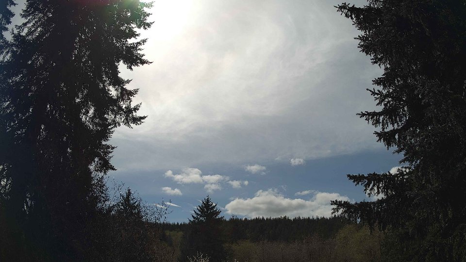 Pacific Northwest skyline timelapse frame from Apr 17th, 2026 at 2:00 PM