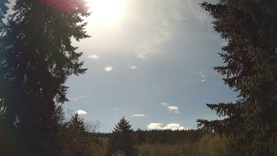 Pacific Northwest skyline timelapse frame from Apr 17th, 2026 at 2:15 PM
