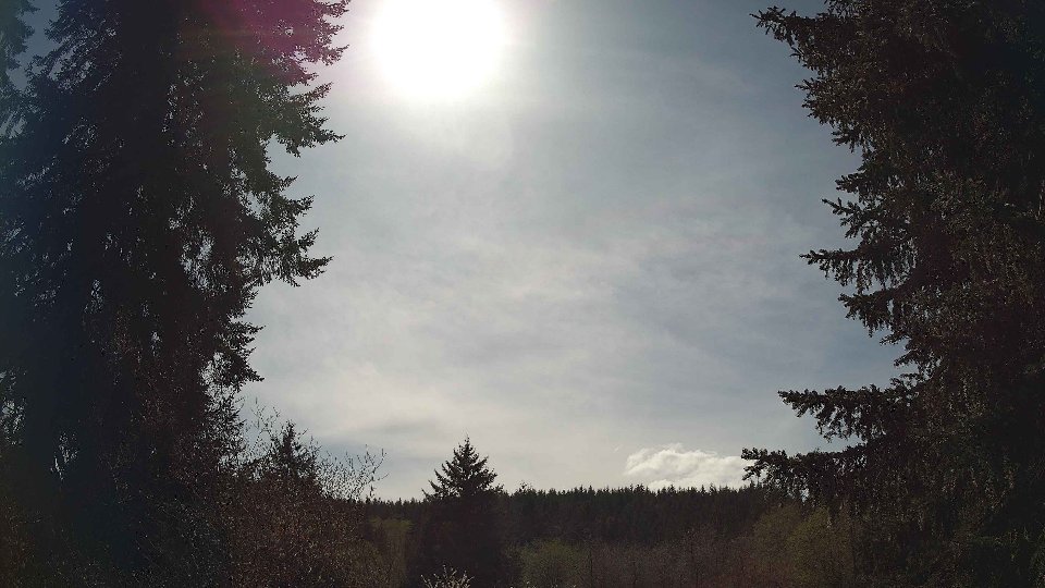 Pacific Northwest skyline timelapse frame from Apr 17th, 2026 at 2:45 PM