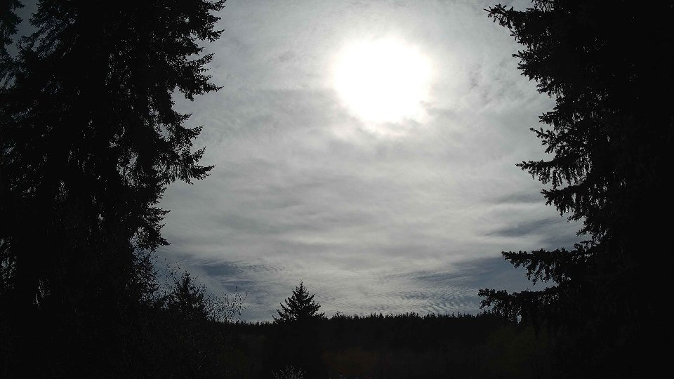 Pacific Northwest skyline timelapse frame from Apr 17th, 2026 at 3:45 PM