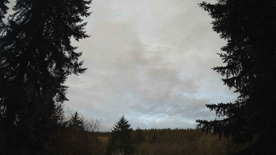 Pacific Northwest skyline timelapse frame from Apr 18th, 2026 at 6:45 AM