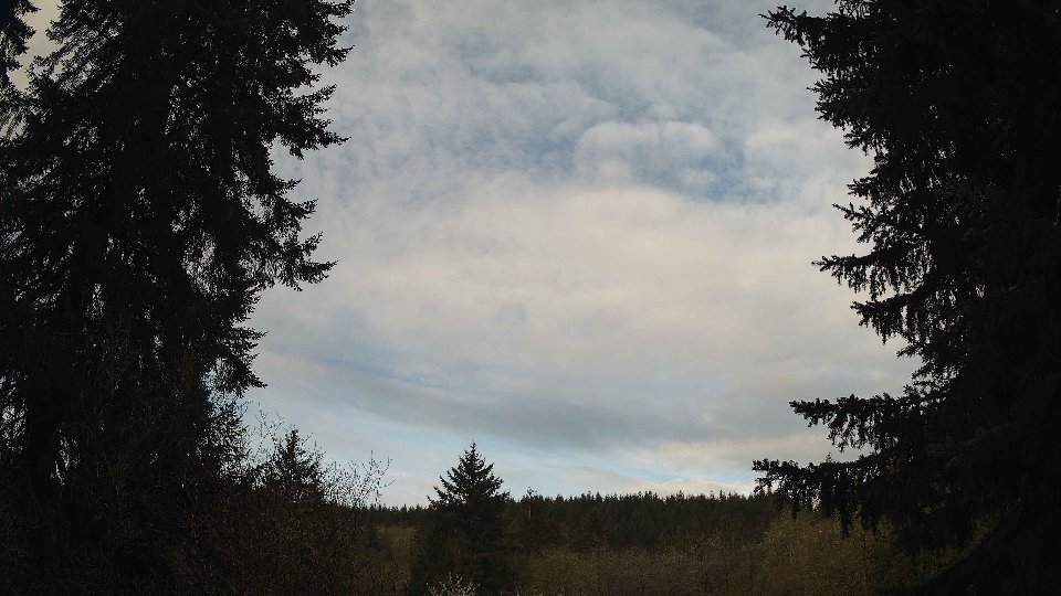 Pacific Northwest skyline timelapse frame from Apr 18th, 2026 at 8:00 AM