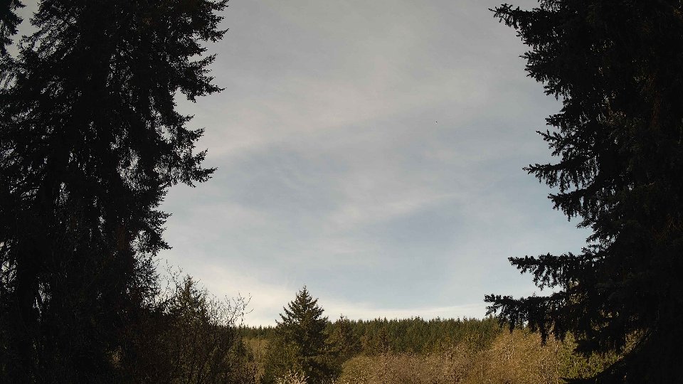 Pacific Northwest skyline timelapse frame from Apr 18th, 2026 at 9:45 AM