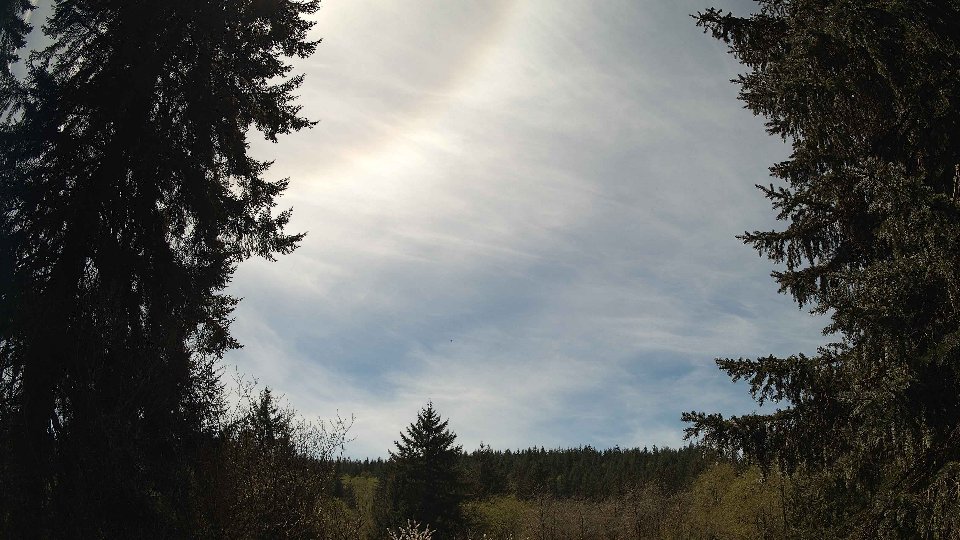 Pacific Northwest skyline timelapse frame from Apr 18th, 2026 at 1:45 PM