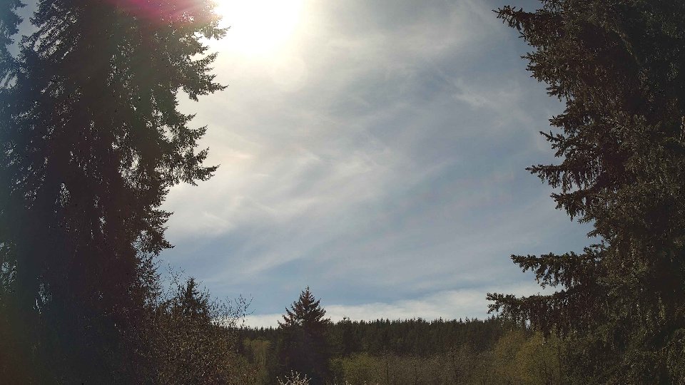 Pacific Northwest skyline timelapse frame from Apr 18th, 2026 at 2:15 PM