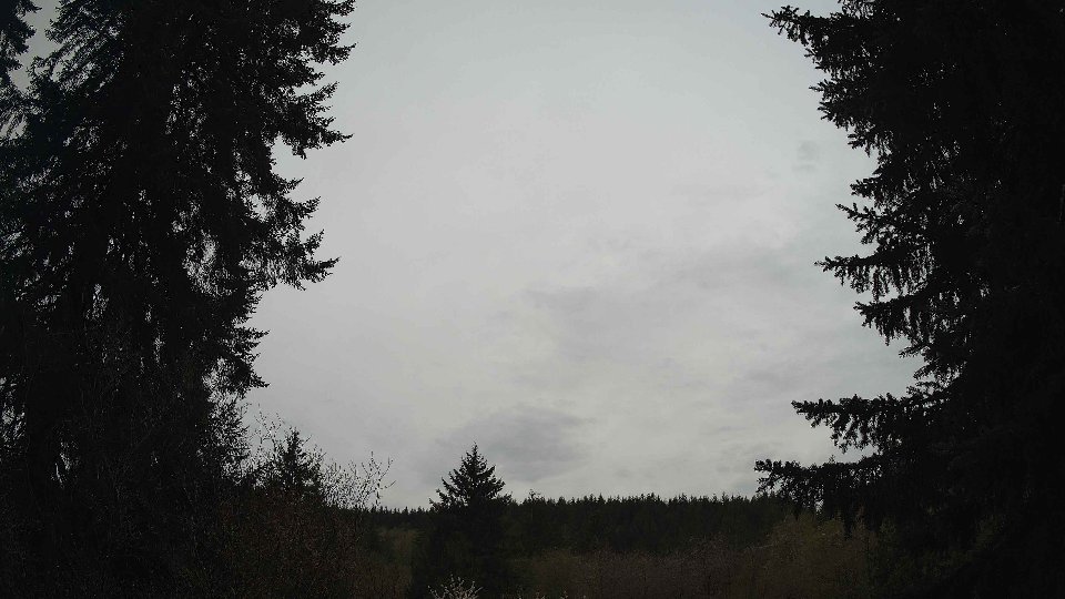 Pacific Northwest skyline timelapse frame from Apr 19th, 2026 at 7:30 AM