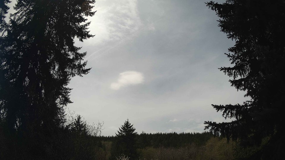 Pacific Northwest skyline timelapse frame from Apr 19th, 2026 at 1:00 PM