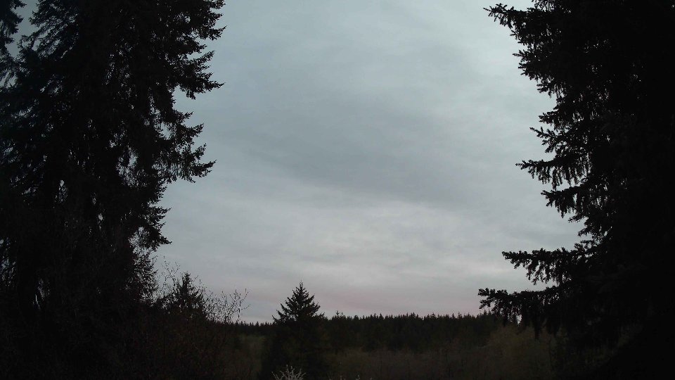 Pacific Northwest skyline timelapse frame from Apr 19th, 2026 at 8:15 PM