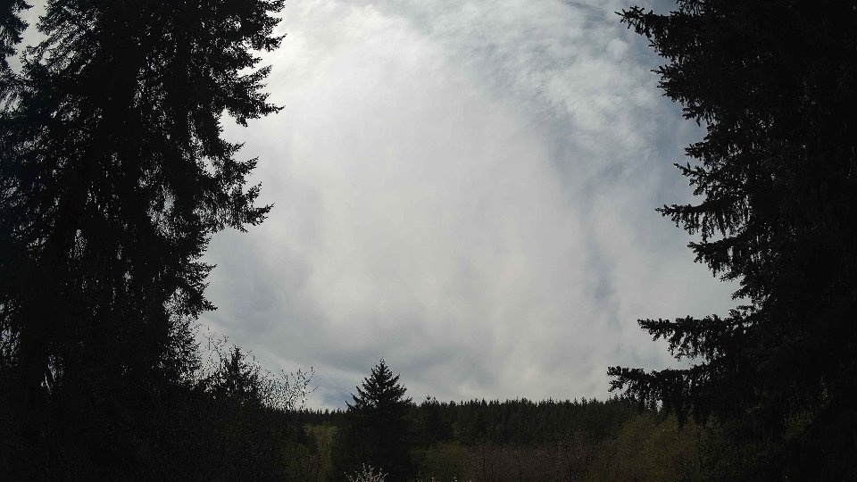 Pacific Northwest skyline timelapse frame from Apr 20th, 2026 at 1:15 PM