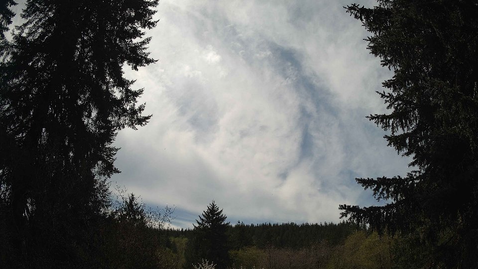 Pacific Northwest skyline timelapse frame from Apr 20th, 2026 at 1:30 PM
