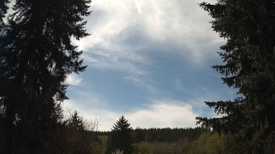 Pacific Northwest skyline timelapse frame from Apr 20th, 2026 at 1:45 PM