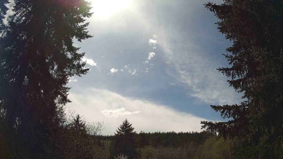 Pacific Northwest skyline timelapse frame from Apr 20th, 2026 at 2:15 PM