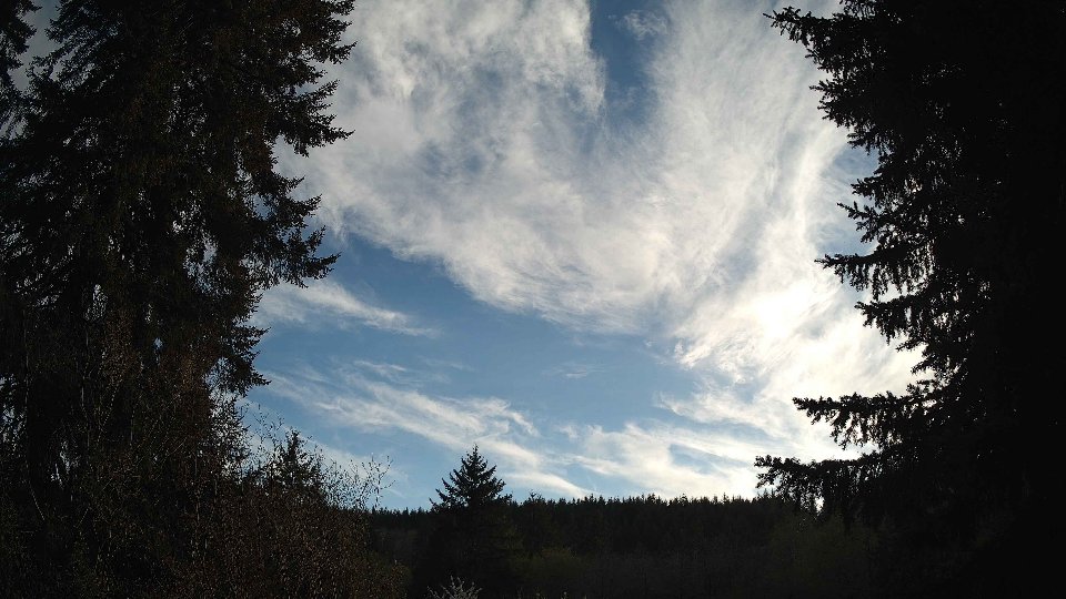 Pacific Northwest skyline timelapse frame from Apr 20th, 2026 at 6:45 PM