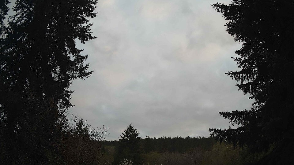 Pacific Northwest skyline timelapse frame from Apr 23rd, 2026 at 7:45 PM