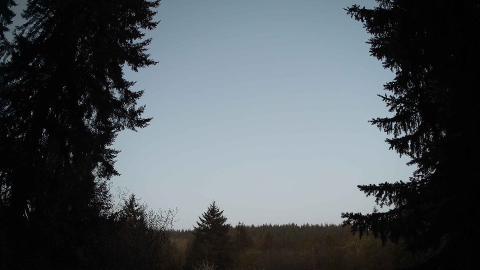 Pacific Northwest skyline timelapse frame from Apr 24th, 2026 at 6:00 AM