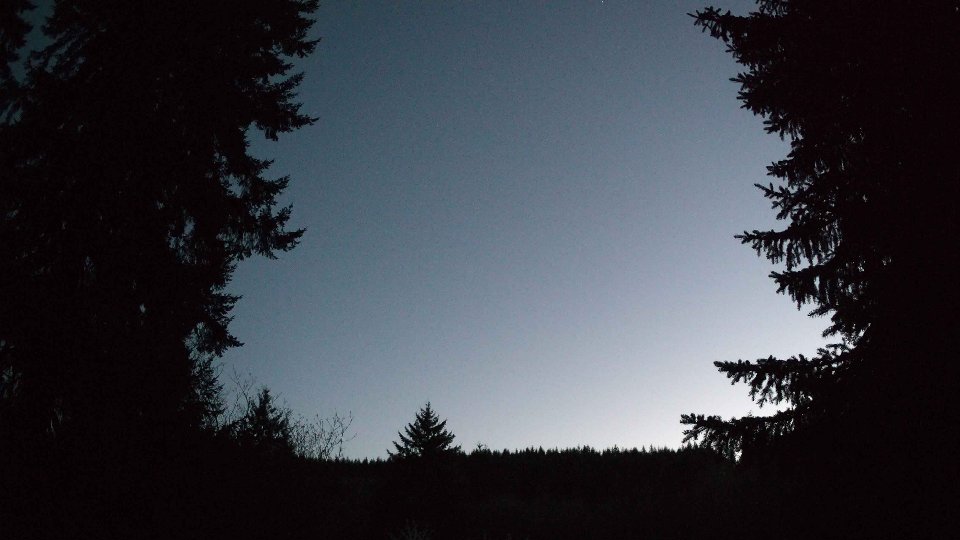 Pacific Northwest skyline timelapse frame from Apr 24th, 2026 at 8:45 PM