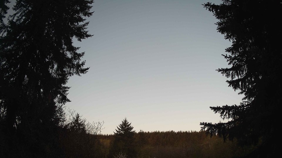 Pacific Northwest skyline timelapse frame from Apr 25th, 2026 at 6:15 AM