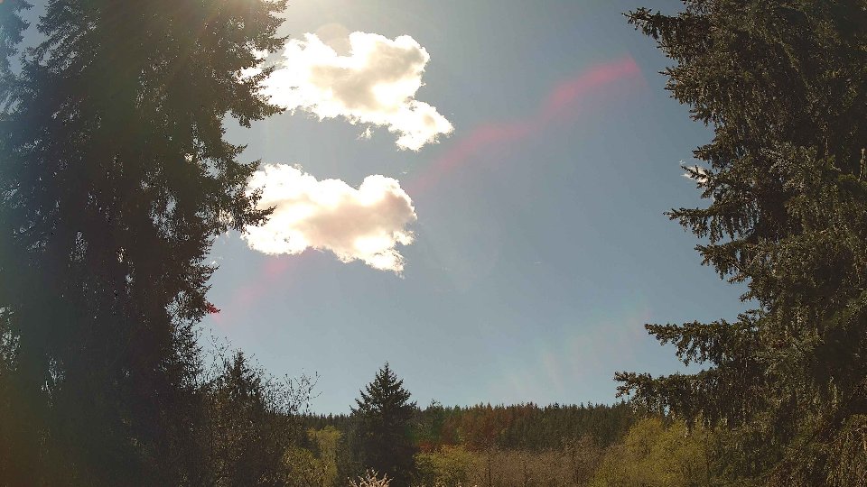Pacific Northwest skyline timelapse frame from Apr 25th, 2026 at 1:45 PM
