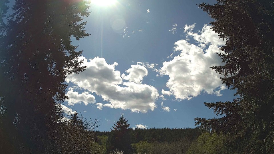Pacific Northwest skyline timelapse frame from Apr 25th, 2026 at 2:15 PM
