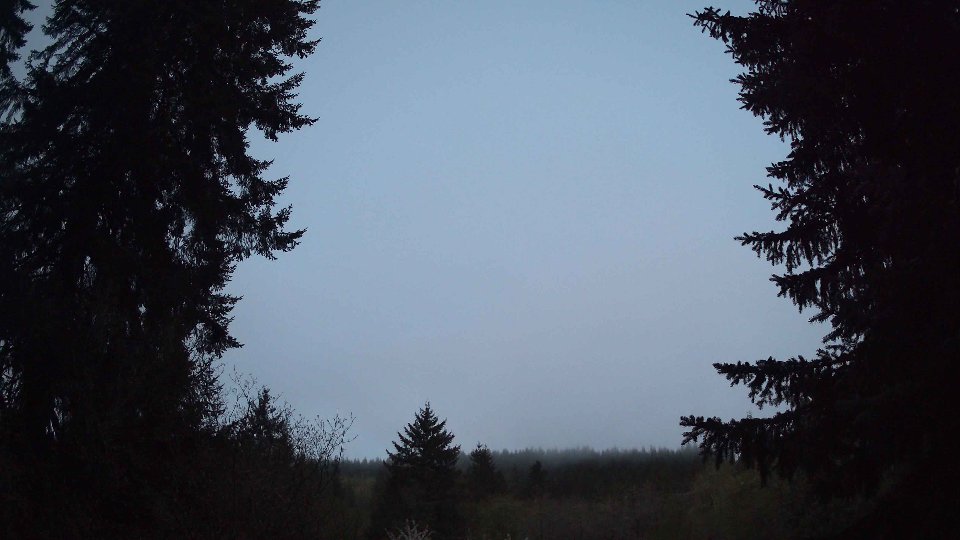 Pacific Northwest skyline timelapse frame from Apr 26th, 2026 at 5:45 AM
