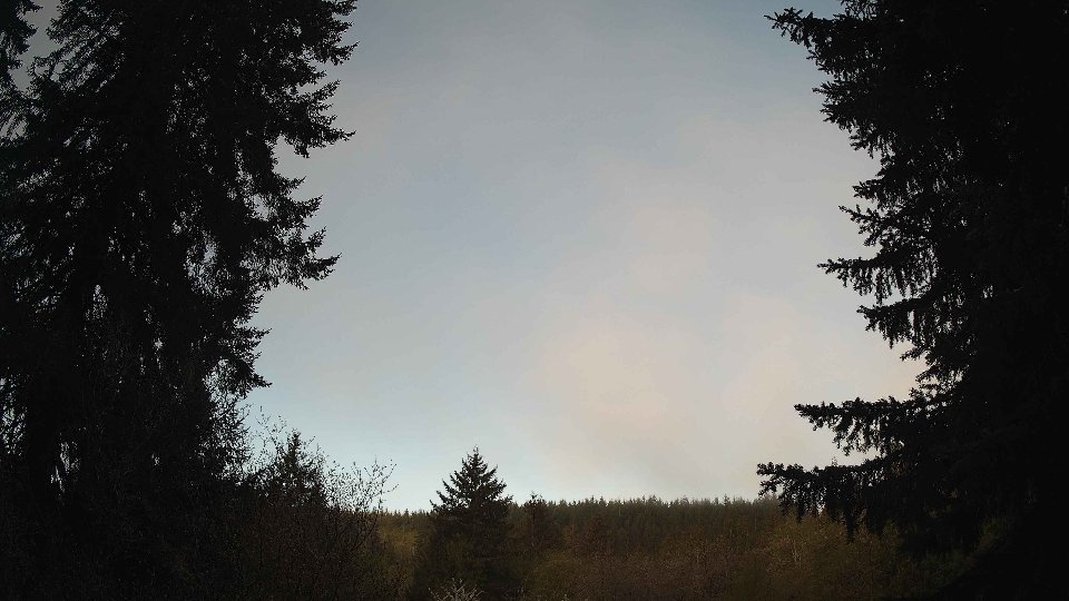 Pacific Northwest skyline timelapse frame from Apr 26th, 2026 at 6:45 AM