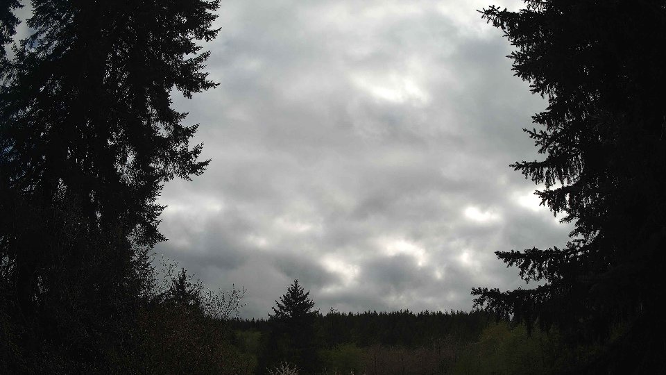 Pacific Northwest skyline timelapse frame from Apr 27th, 2026 at 5:00 PM