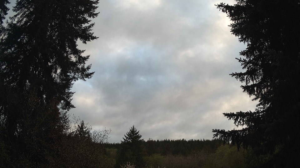 Pacific Northwest skyline timelapse frame from Apr 27th, 2026 at 7:30 PM