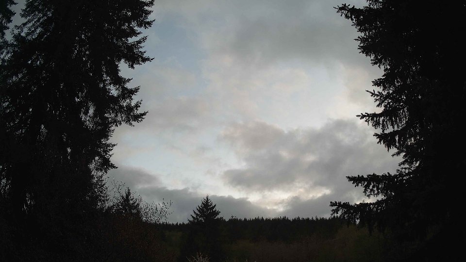 Pacific Northwest skyline timelapse frame from Apr 27th, 2026 at 8:15 PM