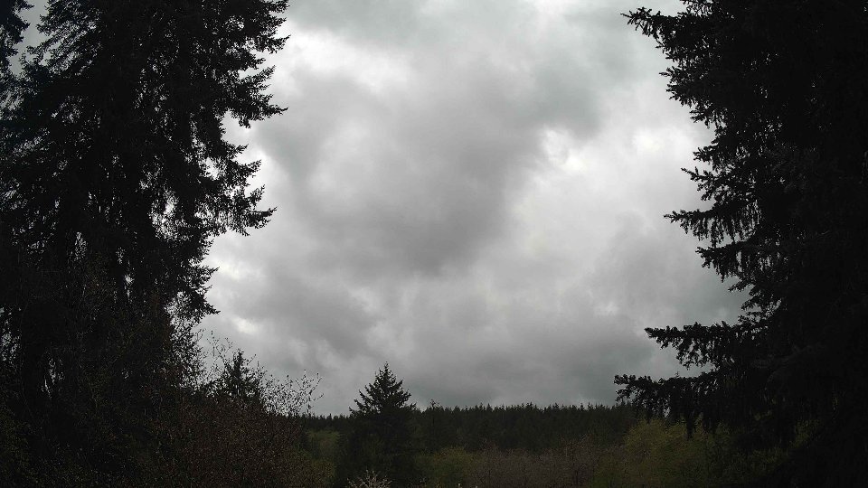 Pacific Northwest skyline timelapse frame from Apr 28th, 2026 at 1:45 PM