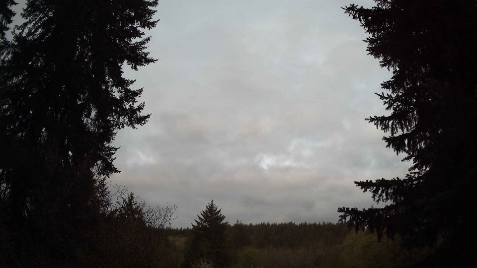 Pacific Northwest skyline timelapse frame from Apr 29th, 2026 at 5:45 AM