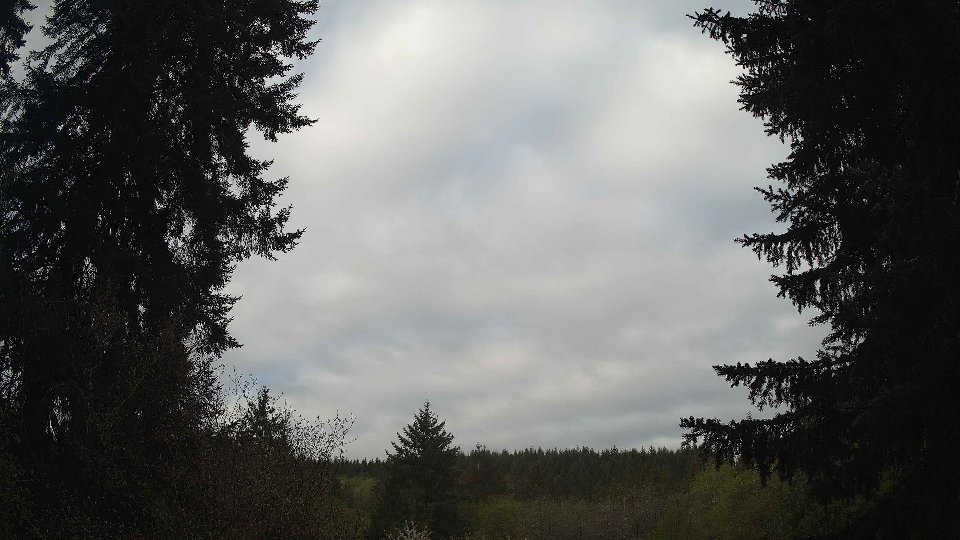 Pacific Northwest skyline timelapse frame from Apr 29th, 2026 at 7:45 AM