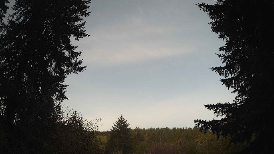 Pacific Northwest skyline timelapse frame from Apr 30th, 2026 at 6:45 AM