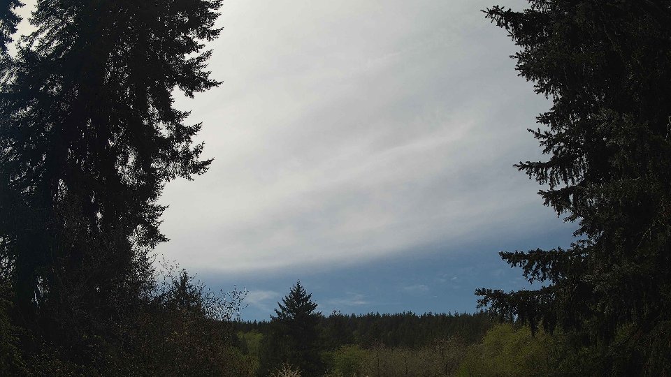 Pacific Northwest skyline timelapse frame from Apr 30th, 2026 at 12:15 PM