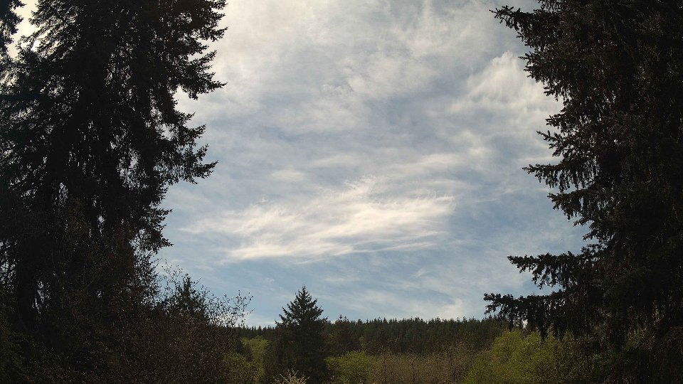 Pacific Northwest skyline timelapse frame from Apr 30th, 2026 at 1:15 PM