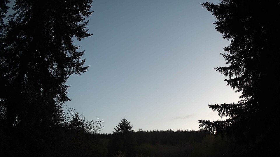 Pacific Northwest skyline timelapse frame from Apr 30th, 2026 at 8:30 PM