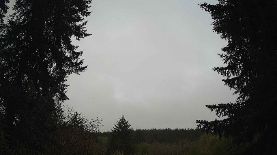 Pacific Northwest skyline timelapse frame from May 1st, 2026 at 7:15 AM