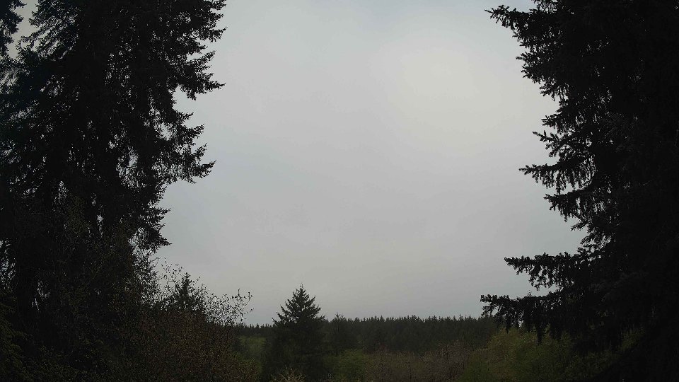 Pacific Northwest skyline timelapse frame from May 1st, 2026 at 7:30 AM