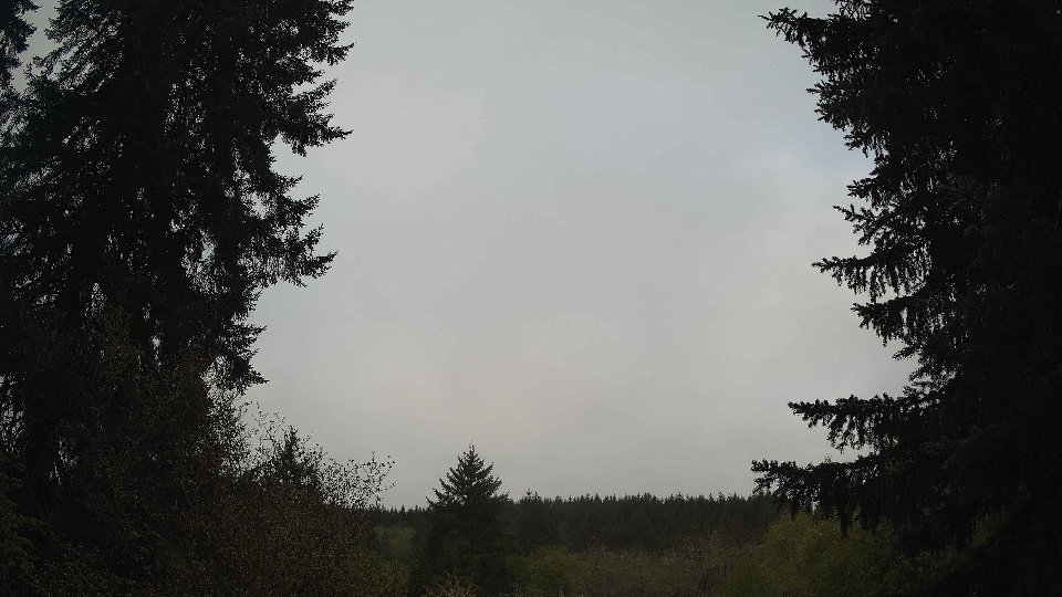 Pacific Northwest skyline timelapse frame from May 1st, 2026 at 8:15 AM