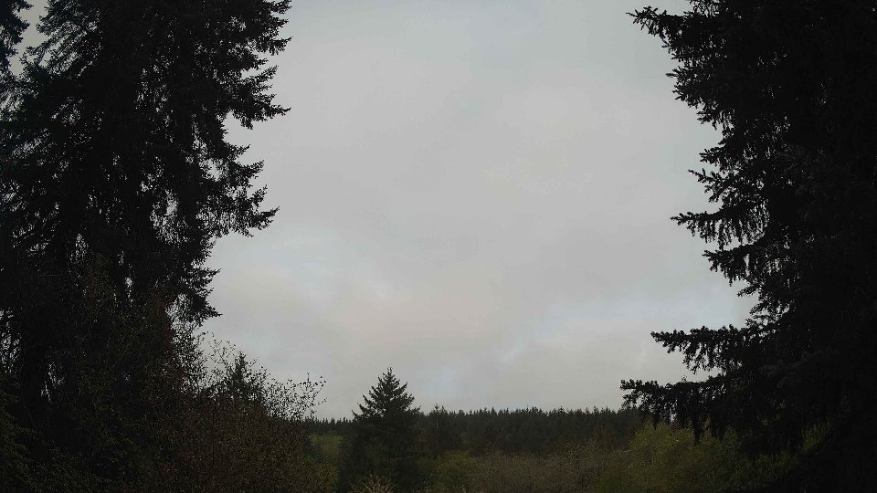 Pacific Northwest skyline timelapse frame from May 1st, 2026 at 9:00 AM