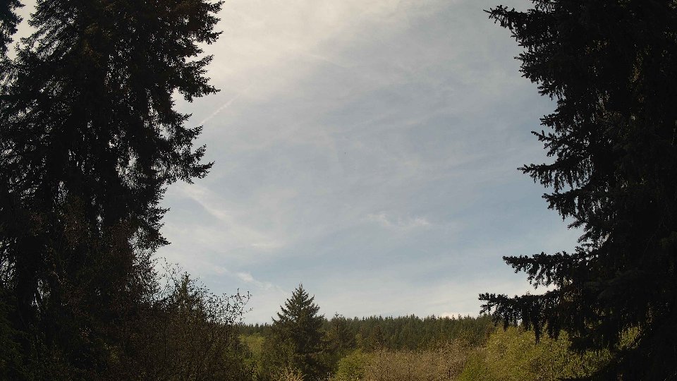 Pacific Northwest skyline timelapse frame from May 1st, 2026 at 10:45 AM